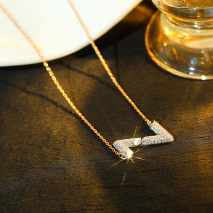 [Violet JW]VOLT SILVER DIAMOND PEDANT NECKLACE