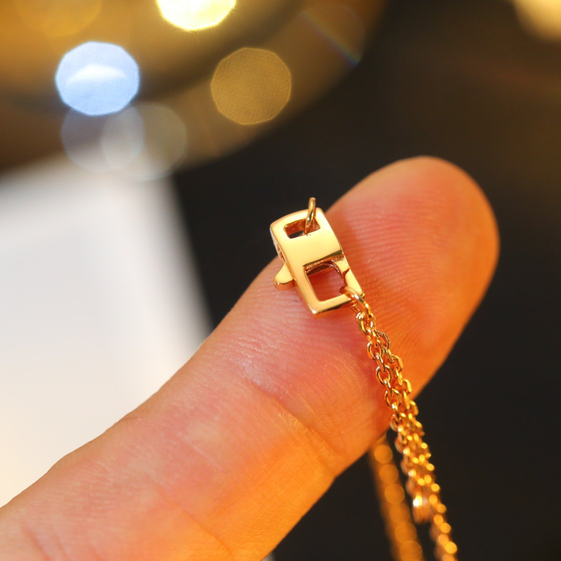 [Violet JW]STAR AND SUN DIAMOND PINK GOLD NECKLACE