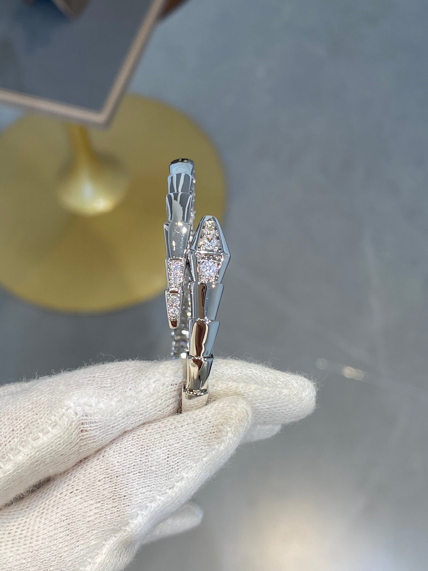 [Violet JW]SERPENTI BRACELET DIAMONDS SILVER