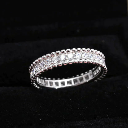 [Violet JW]PERLEE DIAMOND SILVER RING