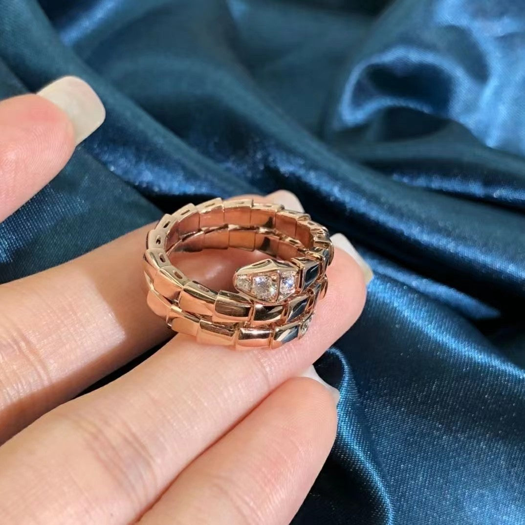 [Violet JW]SERPENTS DOUBLE ROW DIAMOND RING