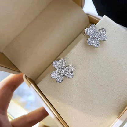 [Violet JW]CLOVER COMOS DIAMOND EARRINGS SILVER
