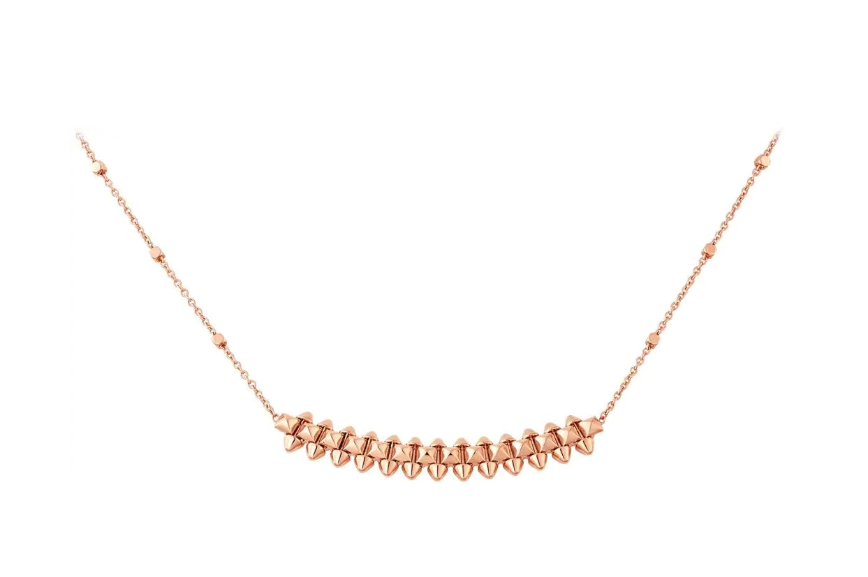 [Violet JW]CLASH PINK GOLD NECKLACE