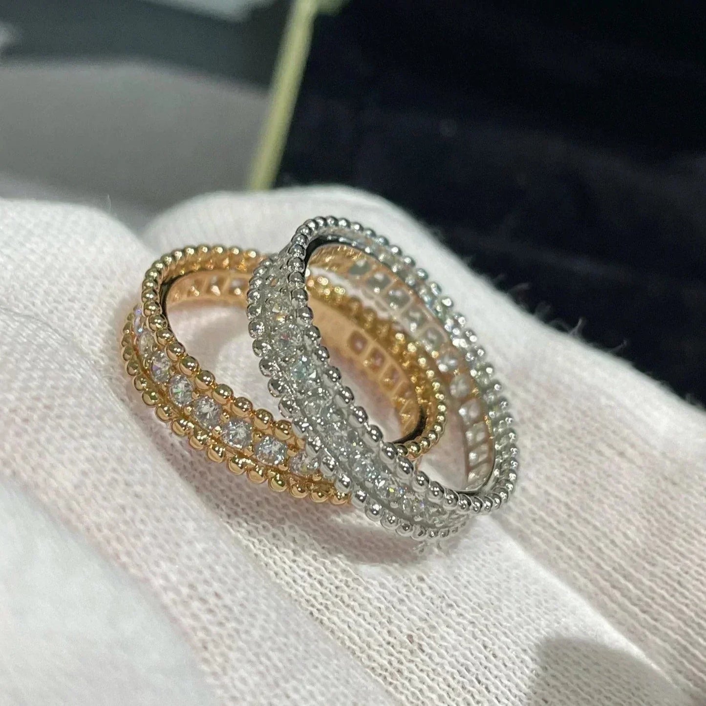 [Violet JW]PERLEE DIAMOND ROSE GOLD RING