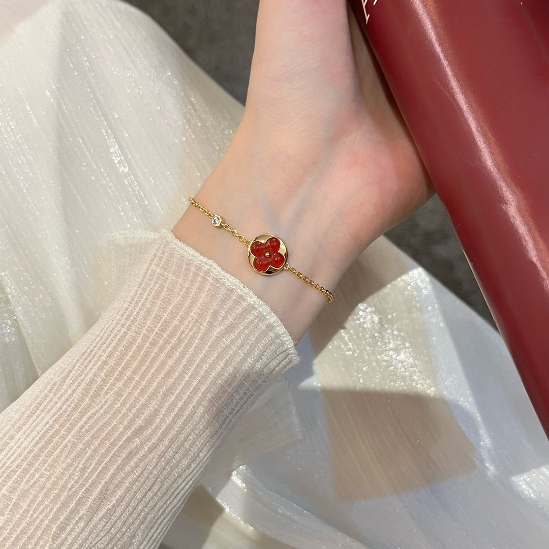 [Violet JW]SUN PEDANT CARNELIAN BRACELET