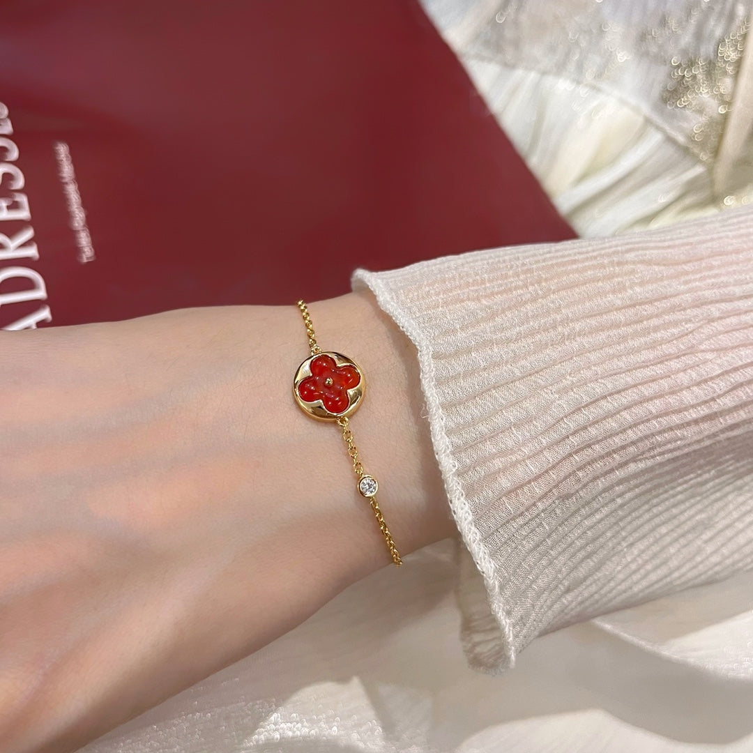 [Violet JW]SUN PEDANT CARNELIAN BRACELET