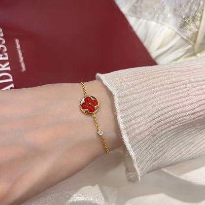 [Violet JW]SUN PEDANT CARNELIAN BRACELET