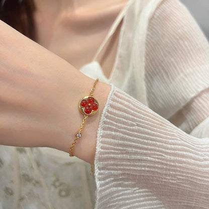 [Violet JW]SUN PEDANT CARNELIAN BRACELET