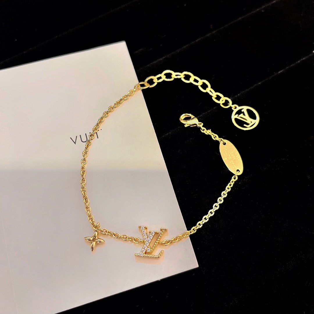 [Violet JW]LOGO STAR MOTIF GOLD BRACELET