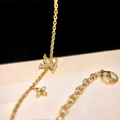 [Violet JW]LOGO STAR MOTIF GOLD BRACELET