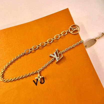[Violet JW]LOGO STAR MOTIF GOLD BRACELET