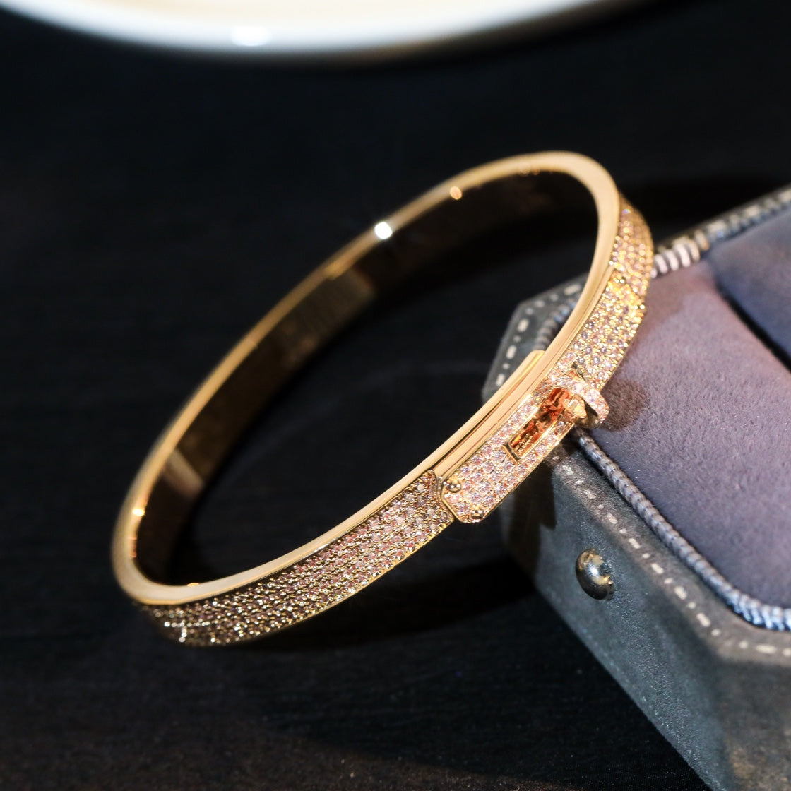 [Violet JW]KELLY BRACELET DIAMOND PAVED