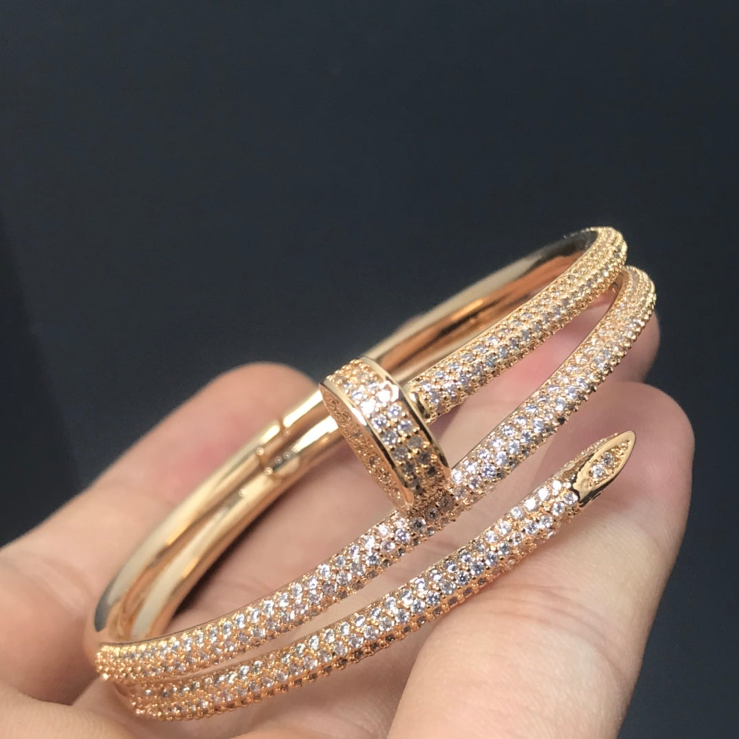 [Violet JW]JUSTE BRACELET 3.5MM DOUBLE ROWS DIAMOND