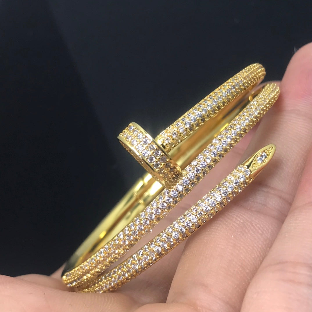 [Violet JW]JUSTE BRACELET 3.5MM DOUBLE ROWS DIAMOND