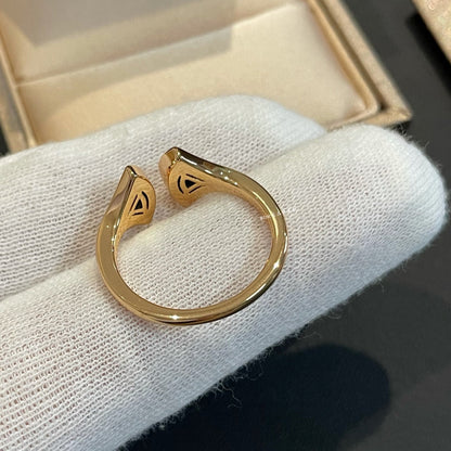 [Violet JW]DREAM MALACHITE DIAMOND OPEN RING