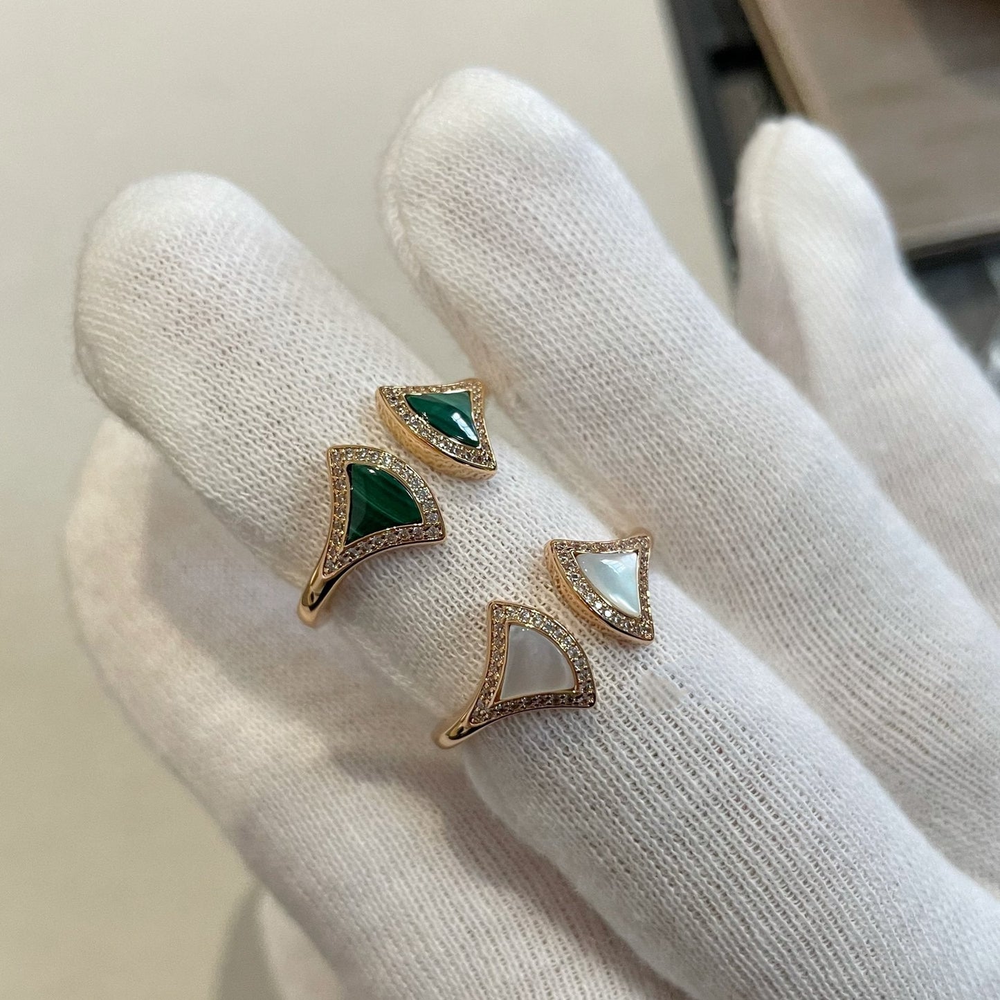 [Violet JW]DREAM MOP DIAMOND OPEN RING