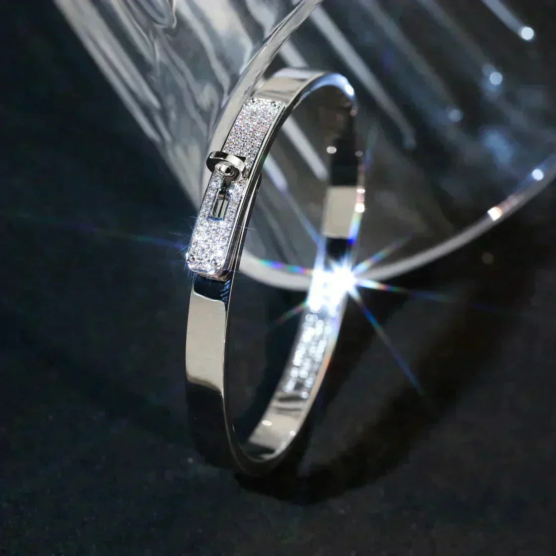 [Violet JW]KELLY SILVER DIAMOND BRACELET