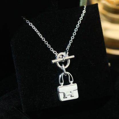 [Violet JW]POP H PEDANT SILVER NECKLACE