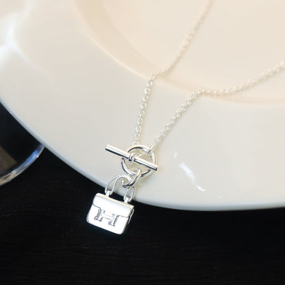 [Violet JW]POP H PEDANT SILVER NECKLACE
