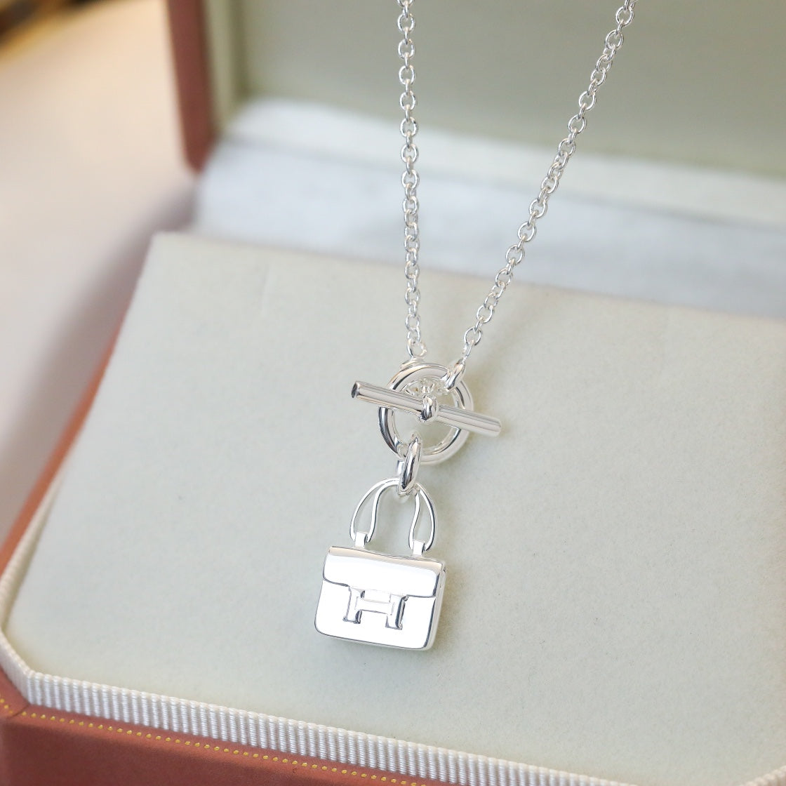 [Violet JW]POP H PEDANT SILVER NECKLACE