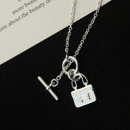 [Violet JW]POP H PEDANT SILVER NECKLACE