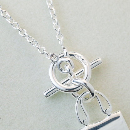 [Violet JW]POP H PEDANT SILVER NECKLACE