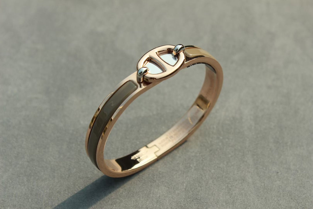 [Violet JW]CLIC CHAINE PINK GOLD BRACELET