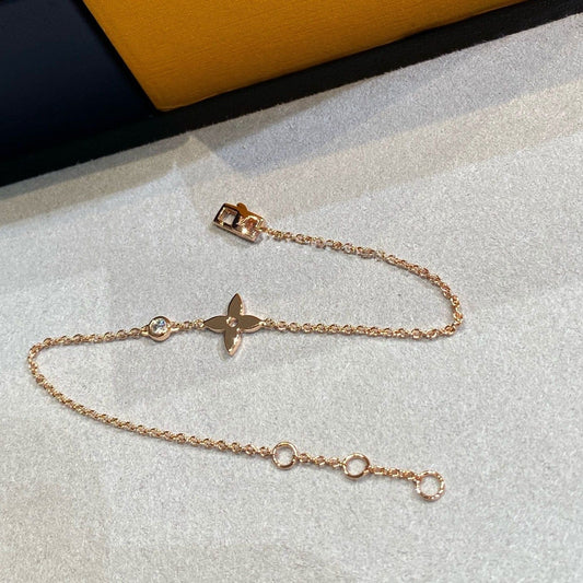 [Violet JW]STAR DIAMOND PINK GOLD BRACELET
