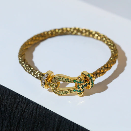 [Violet JW]FORCE 10 GOLD GREEN DIAMOND PAVED