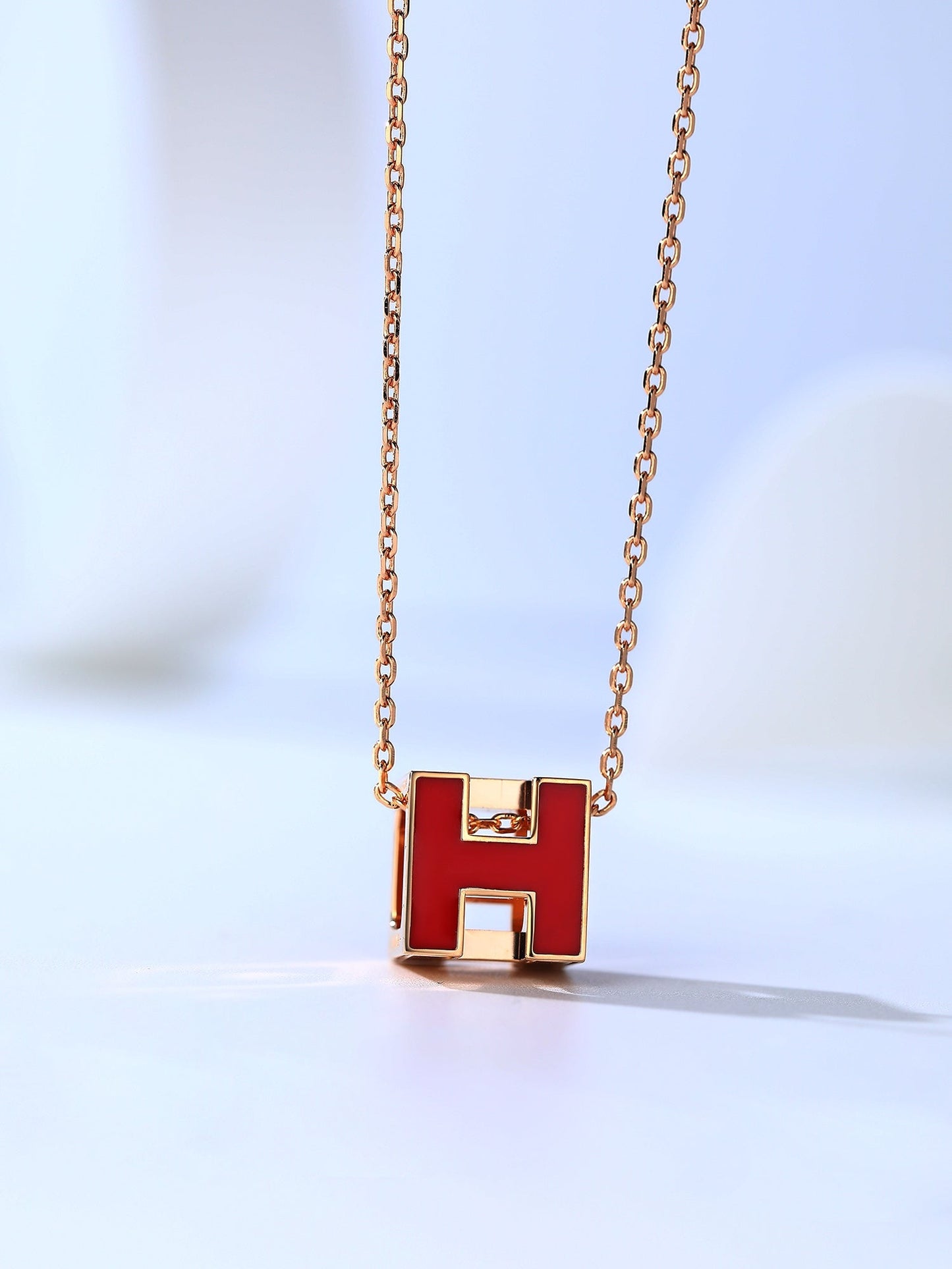 [Violet JW]H CAGE PINK GOLD NECKLACE