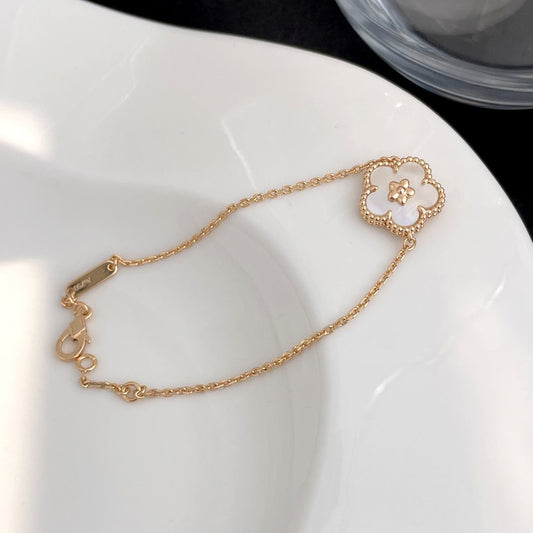 [Violet JW]LUCKY SPRING ROSE GOLD MOP BRACELET