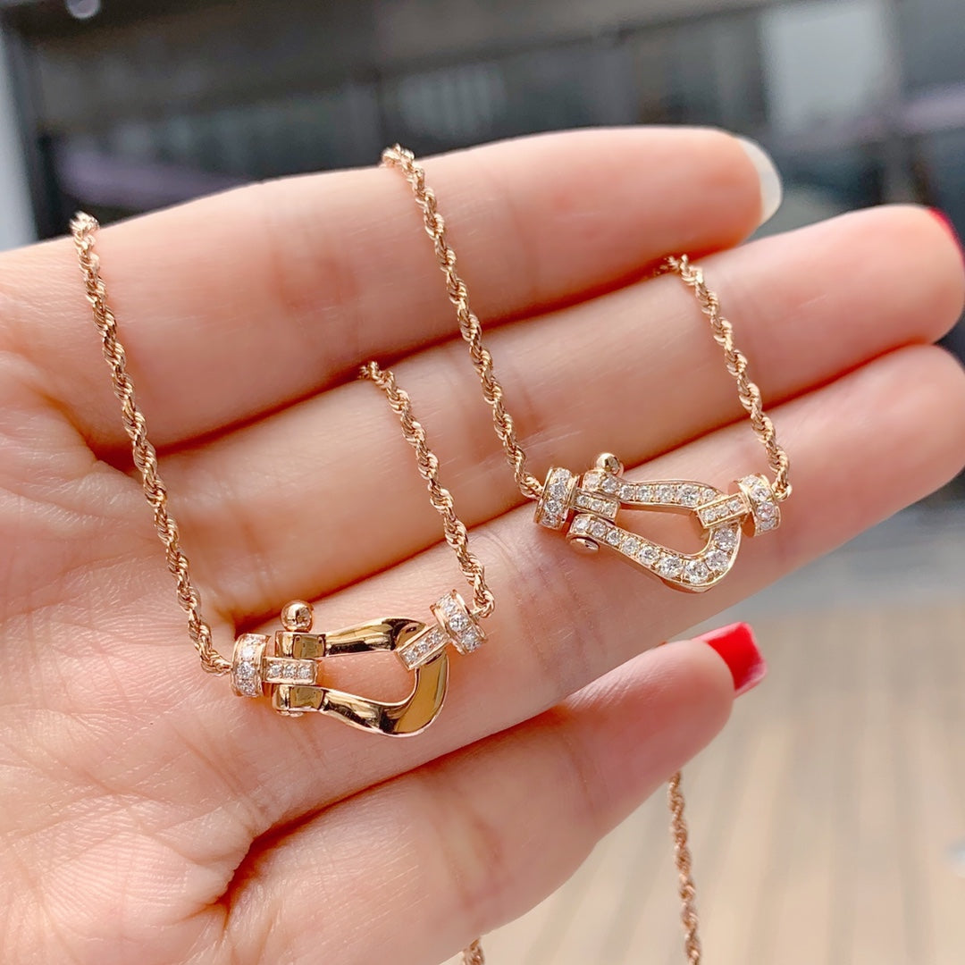 [Violet JW]FORCE 10 PINK GOLD DIAMOND NECKLACE