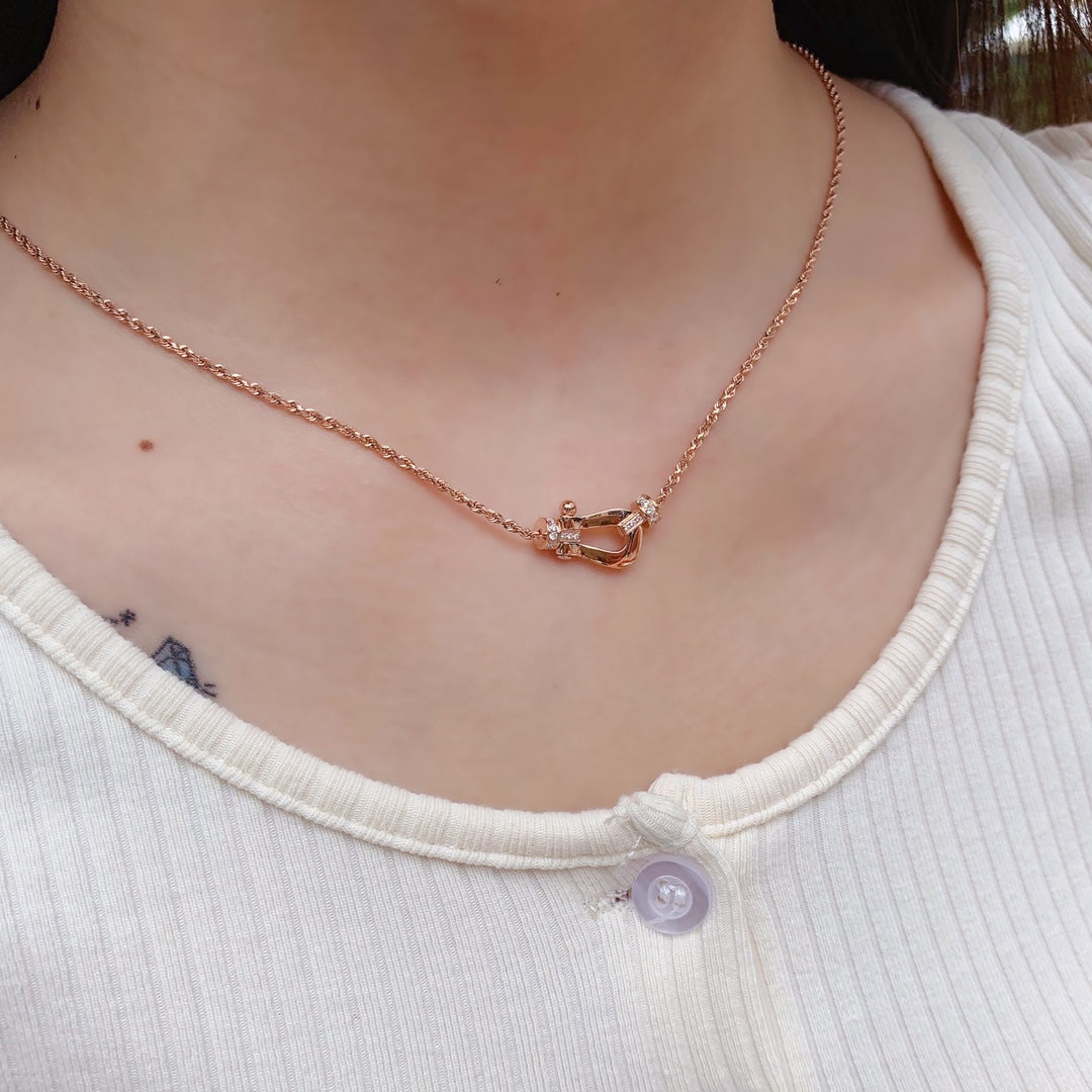 [Violet JW]FORCE 10 PINK GOLD DIAMOND NECKLACE