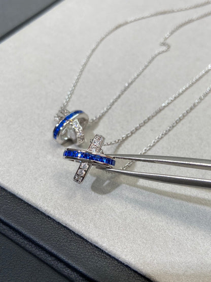 [Violet JW]LIENS DIAMOND SILVER NECKLACE