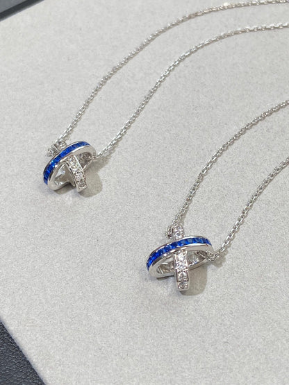 [Violet JW]LIENS DIAMOND SILVER NECKLACE