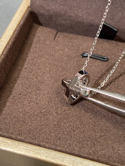 [Violet JW]LIENS DIAMOND SILVER NECKLACE