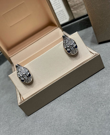 [Violet JW]SERPENT DIAMOND STUD EARRINGS