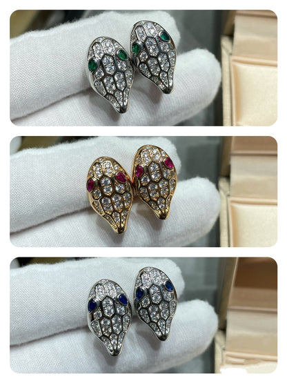 [Violet JW]SERPENT DIAMOND STUD EARRINGS