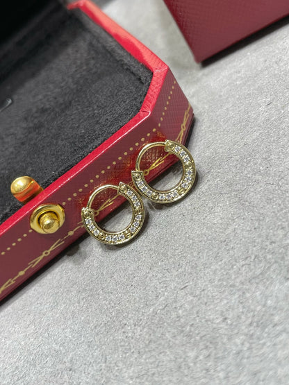 [Violet JW]LOVE DIAMOND EARRINGS