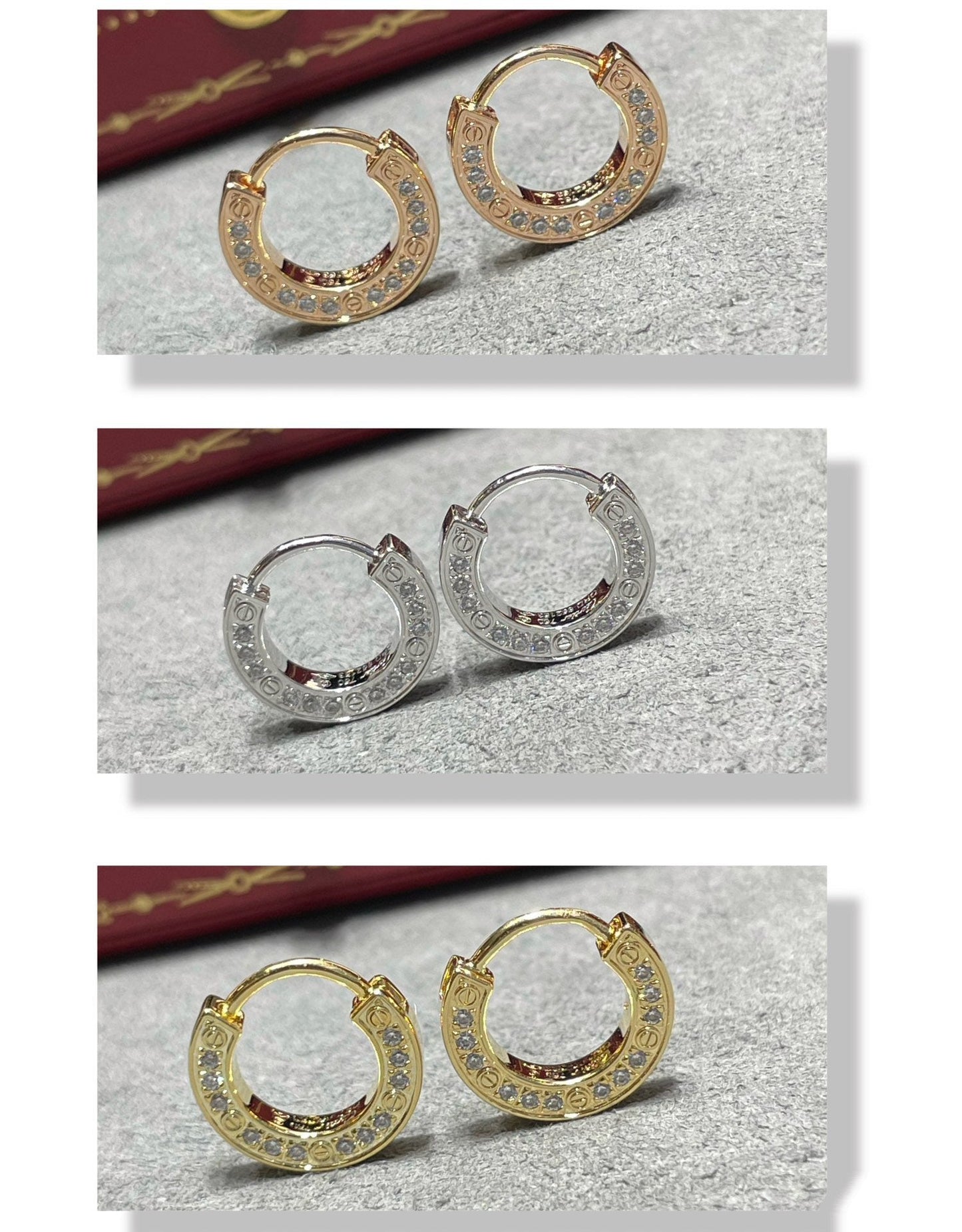 [Violet JW]LOVE DIAMOND EARRINGS