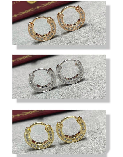 [Violet JW]LOVE DIAMOND EARRINGS