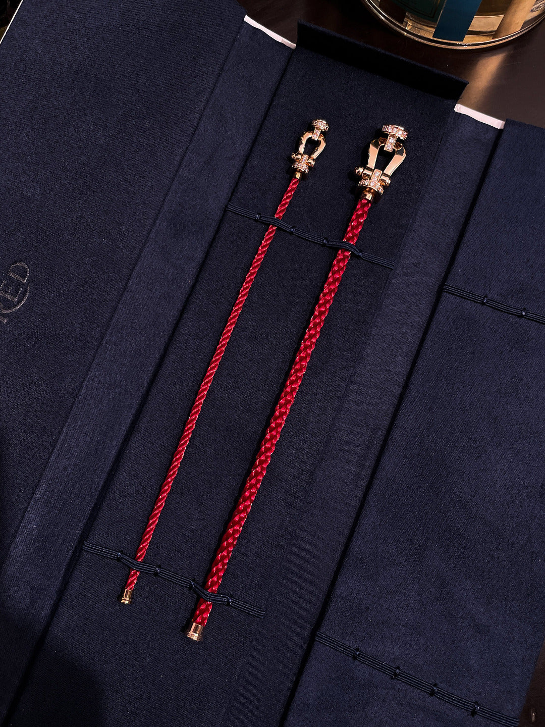 [Violet JW]FORCE 10 HALF DIAMOND PINK GOLD RED CORDERI LARGE AND MEDIUM MODEL