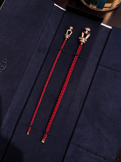 [Violet JW]FORCE 10 HALF DIAMOND PINK GOLD RED CORDERI LARGE AND MEDIUM MODEL