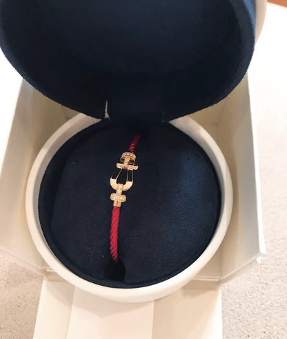 [Violet JW]FORCE 10 HALF DIAMOND PINK GOLD RED CORDERI LARGE AND MEDIUM MODEL