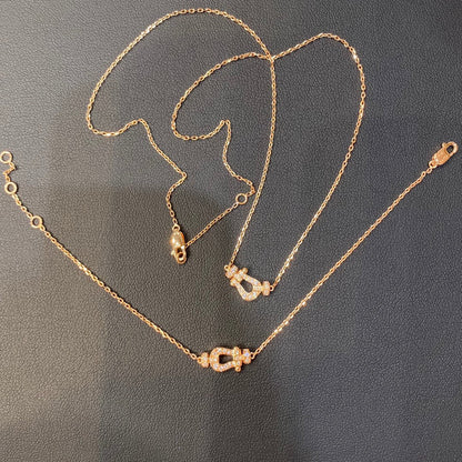 [Violet JW]FORCE 10 DIAMOND PINK GOLD NECKLACE MINI MODEL