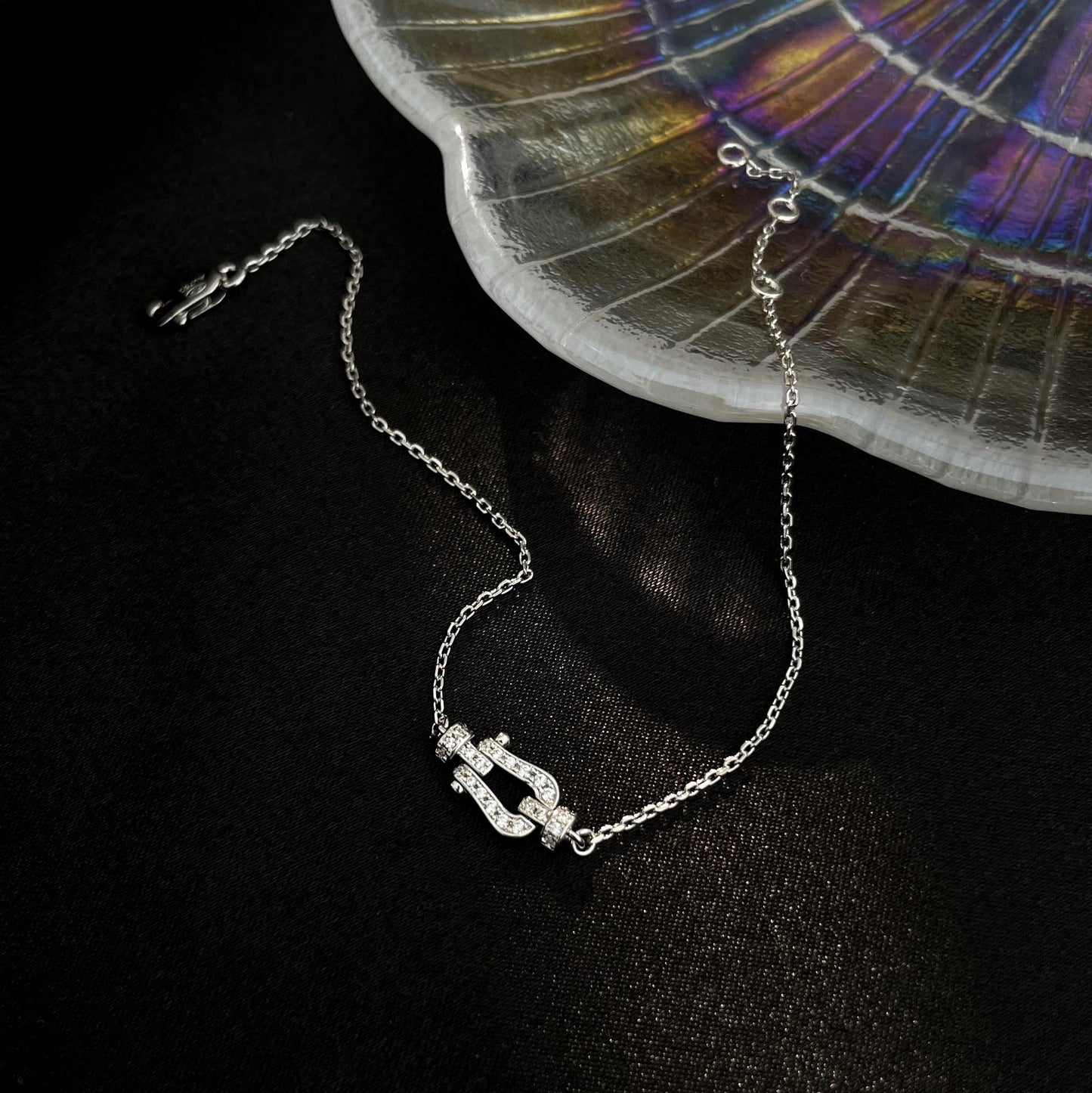 [Violet JW]FORCE 10 FULL DIAMOND BUCKLE CHAIN LINK MINI MODEL