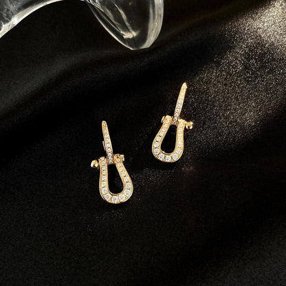 [Violet JW]FORCE 10 FULL DIAMOND DROP EARRINGS MEDIUM MODEL