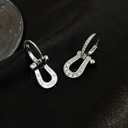 [Violet JW]FORCE 10 FULL DIAMOND DROP EARRINGS MEDIUM MODEL