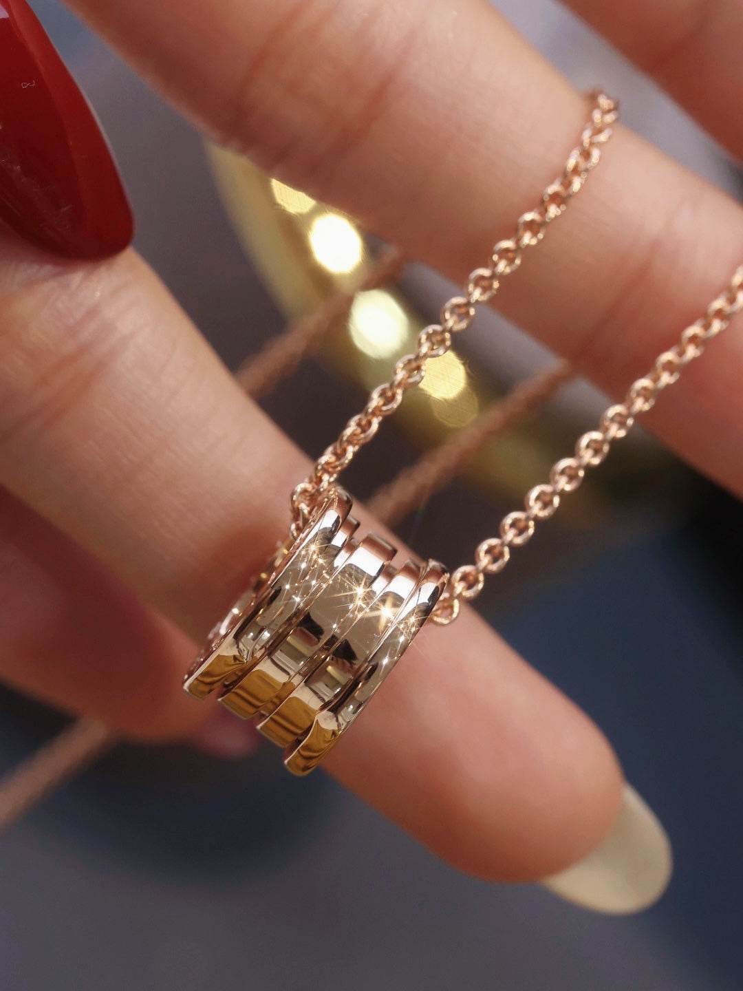 [Violet JW]ZERO 1 PINK GOLD NECKLACE