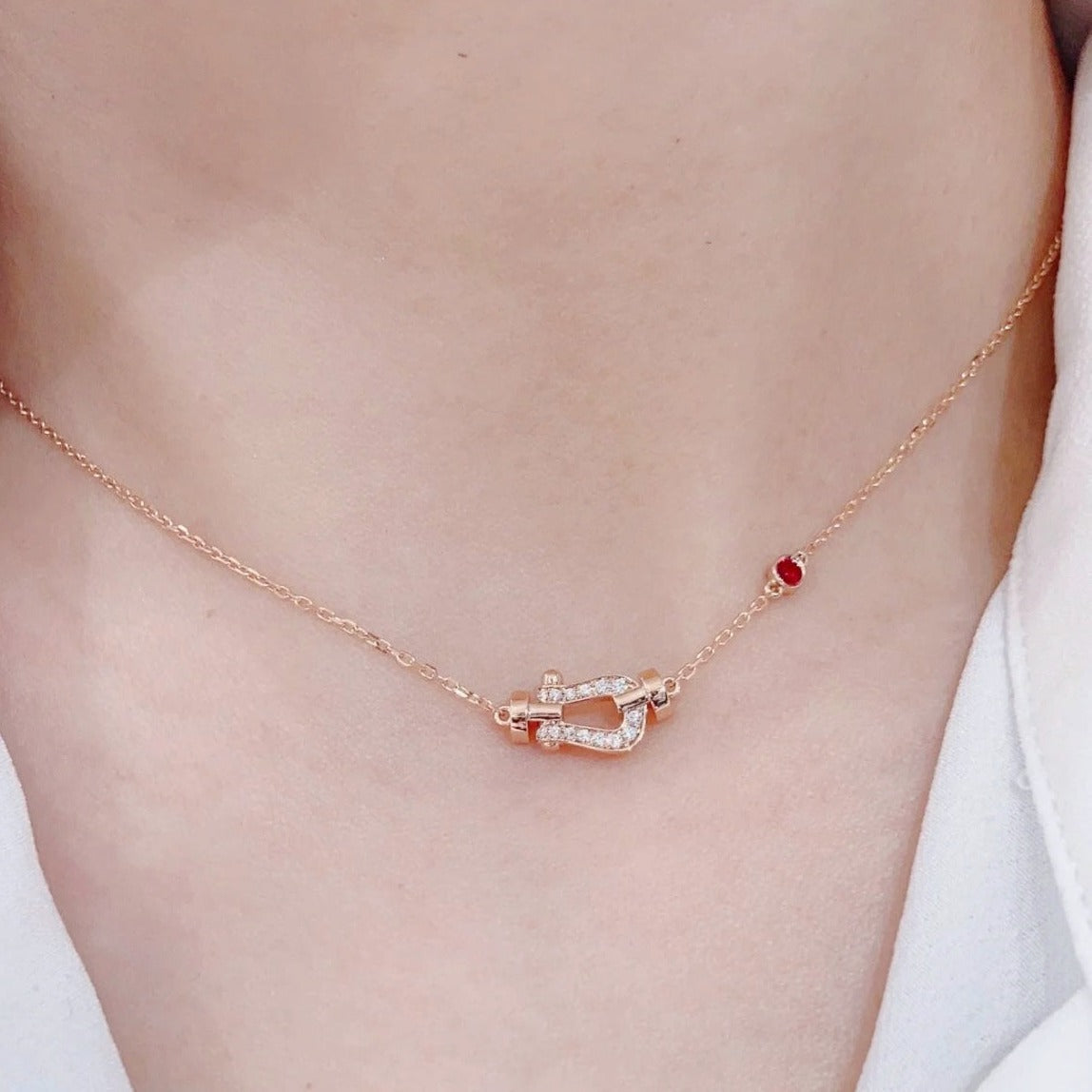 [Violet JW]FORCE 10 DIAMOND PINK GOLD NECKLACE